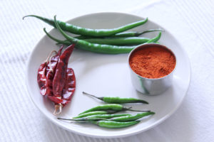 Indian green chiles