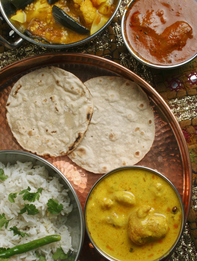 Dishes that are part of Indian Vegetarian diet