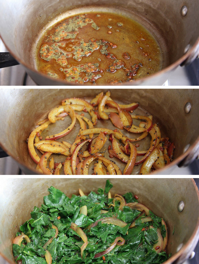 process prepare any vegetable south indian style