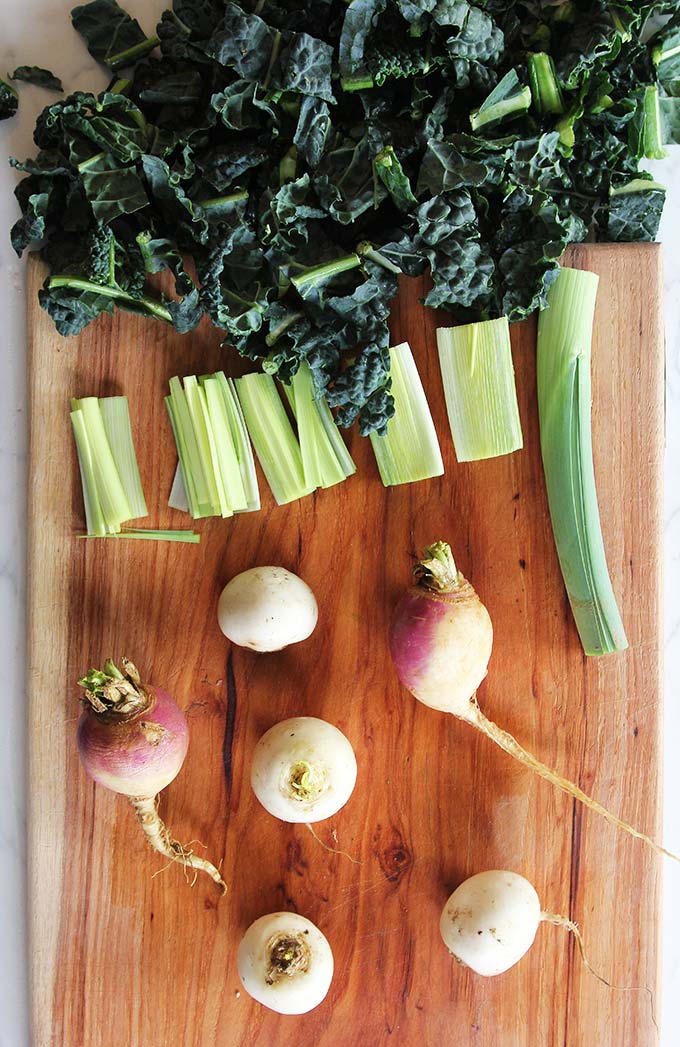 baby turnips and greens recipe
