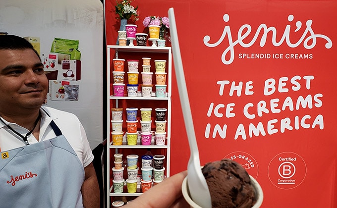 Jeni's splendid Ice Cream at the Fancy Food Show 2019