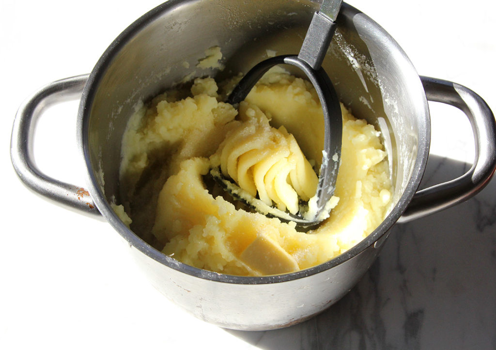 Mashed Potato With Celeriac and Vegan Mushroom Gravy