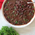 smokey oregano black beans