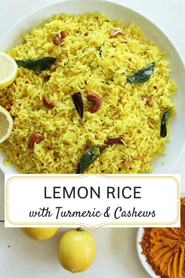 Lemon Rice With Turmeric And Cashews