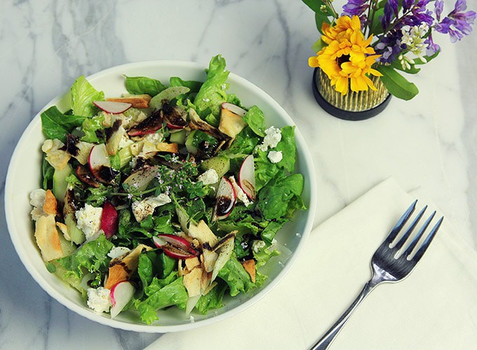 balanced green salad