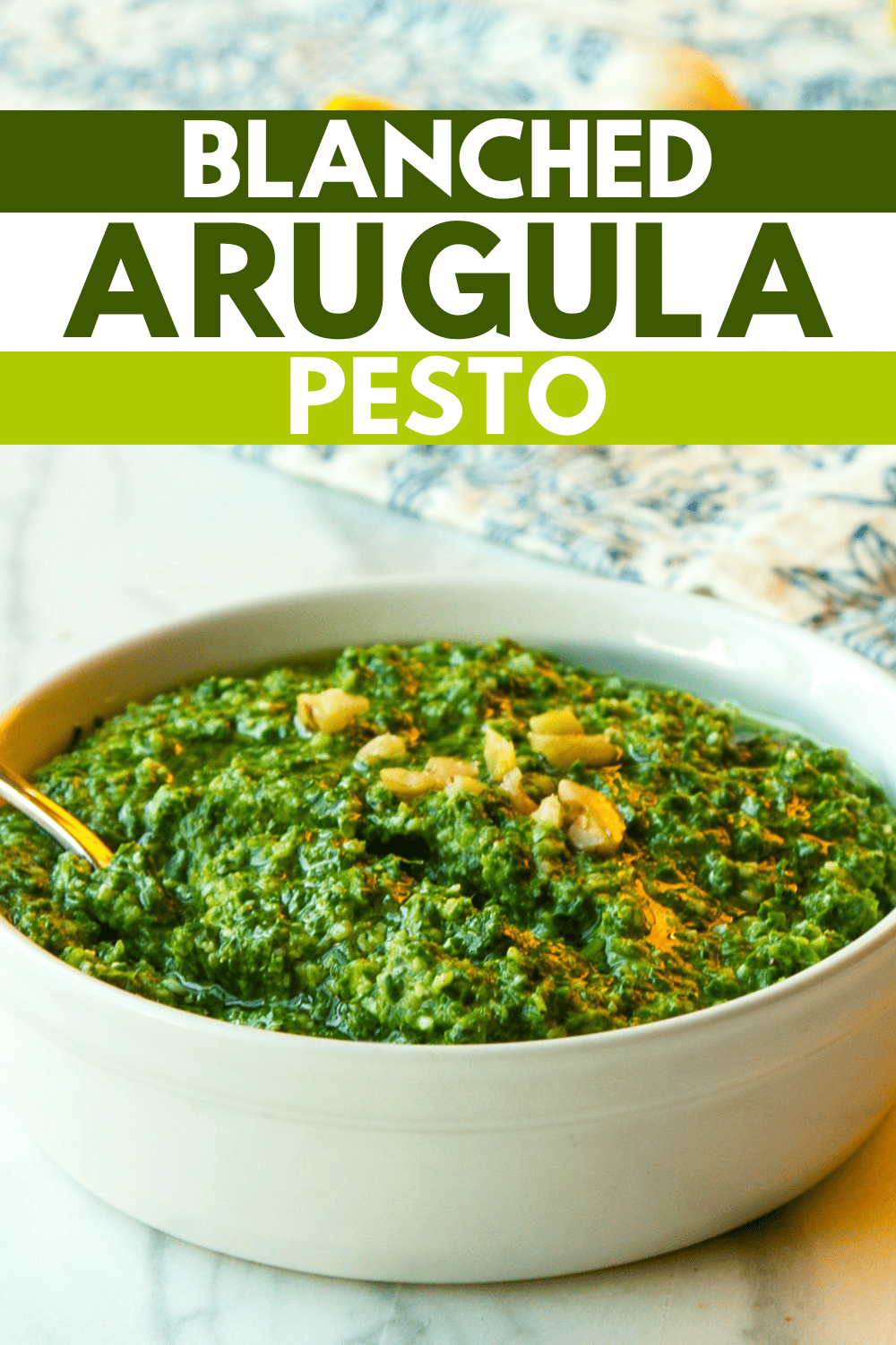 Blanched Arugula Pesto