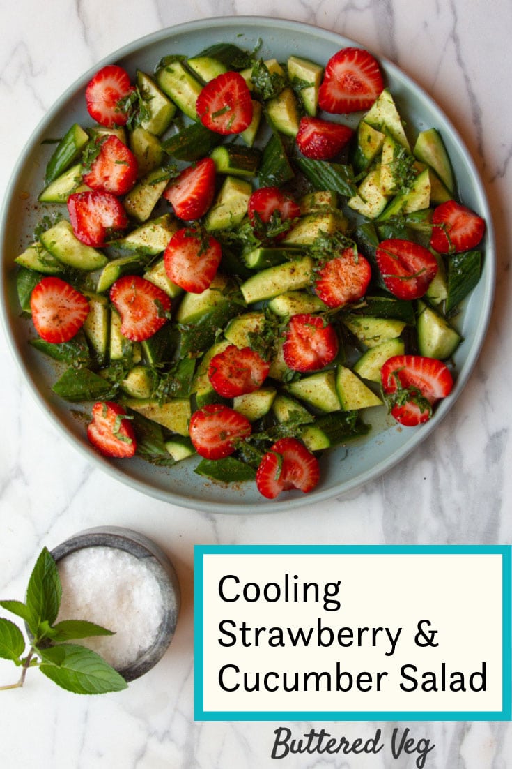 Strawberry & Cucumber Salad, A Cooling Antidote For The Heat