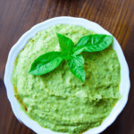 healthy basil lime hummus
