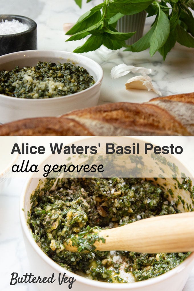 Alice Waters’ Basil Pesto (alla Genovese)