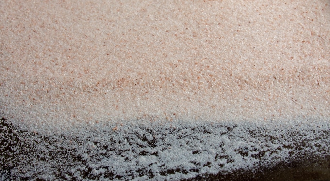 Close up of Himalayan sea salt
