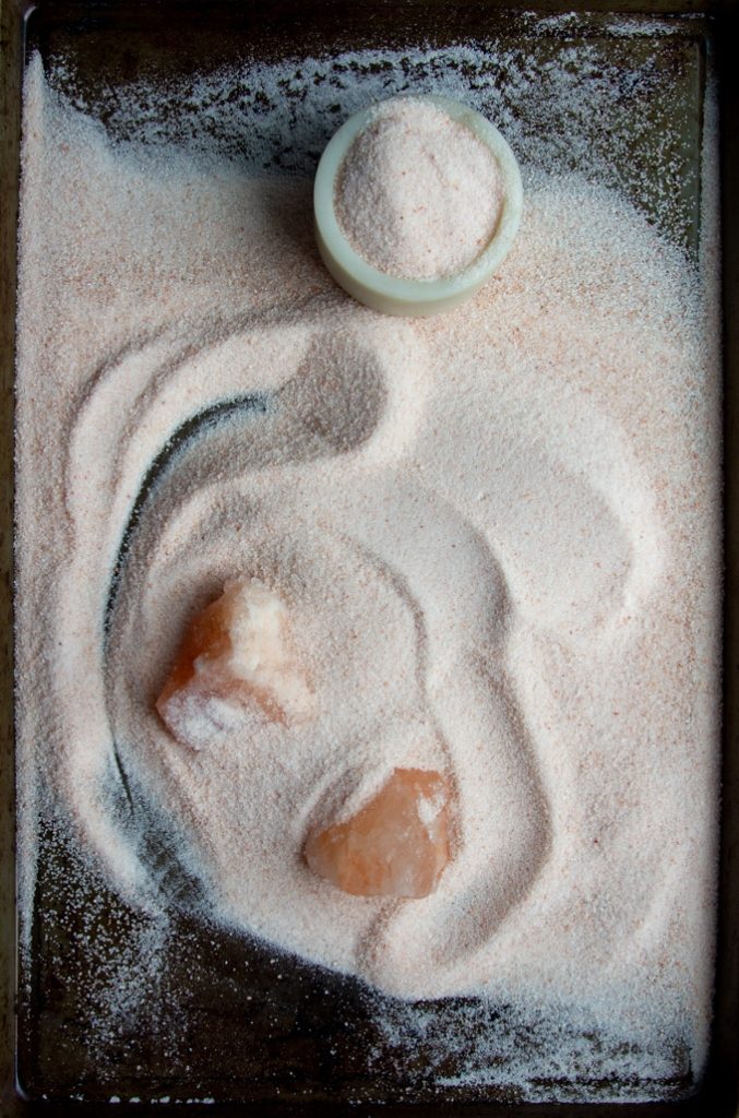 Himalayan pink sea salt design
