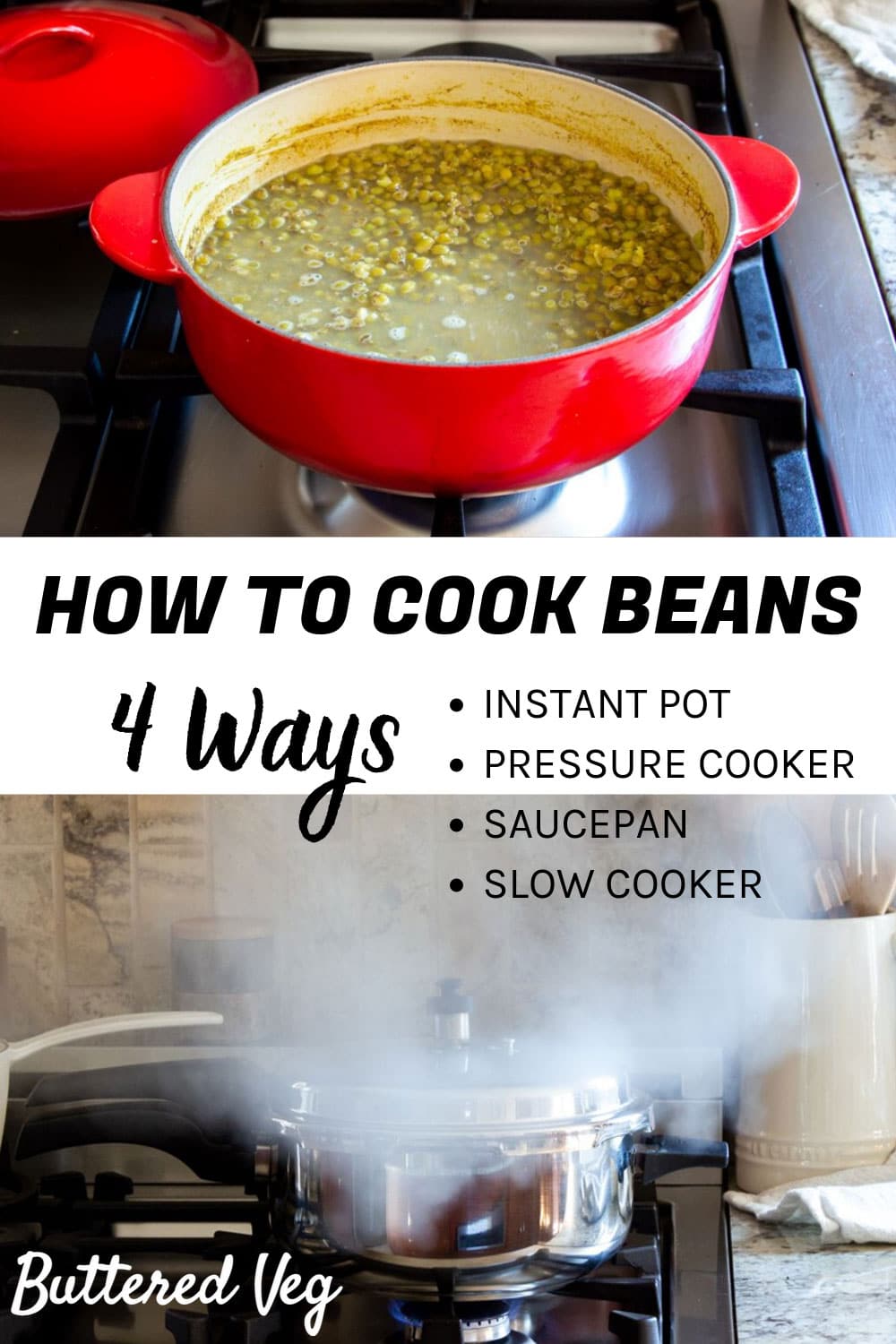 How To Cook Beans From Scratch (4 Ways)