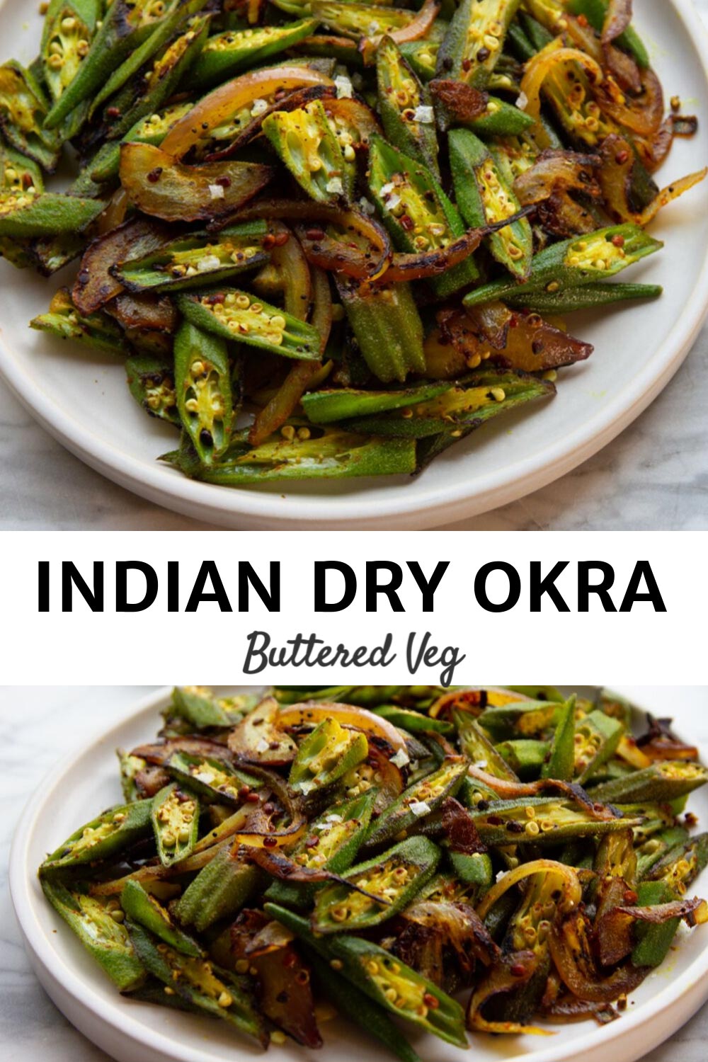 Indian Okra Sauté With Red Onion (No Slime)