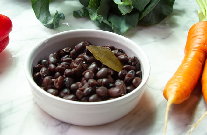 black beans for vegetable hash