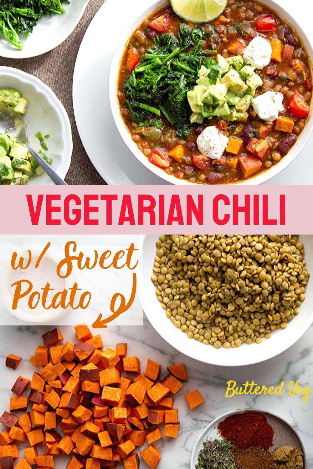 Vegetarian Chili With Sweet Potatoes (Instant Pot)