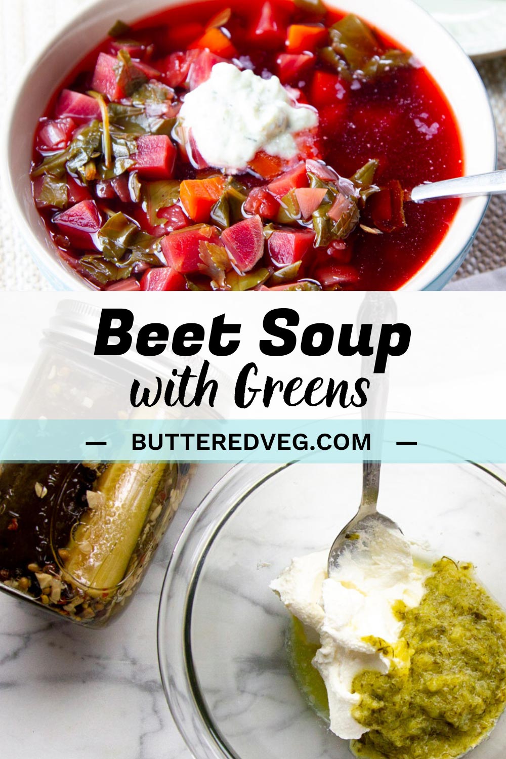 Beet Soup With Greens (Instant Pot)