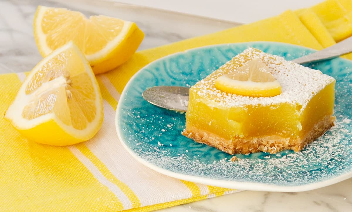 Perfect Eggless Lemon Bars