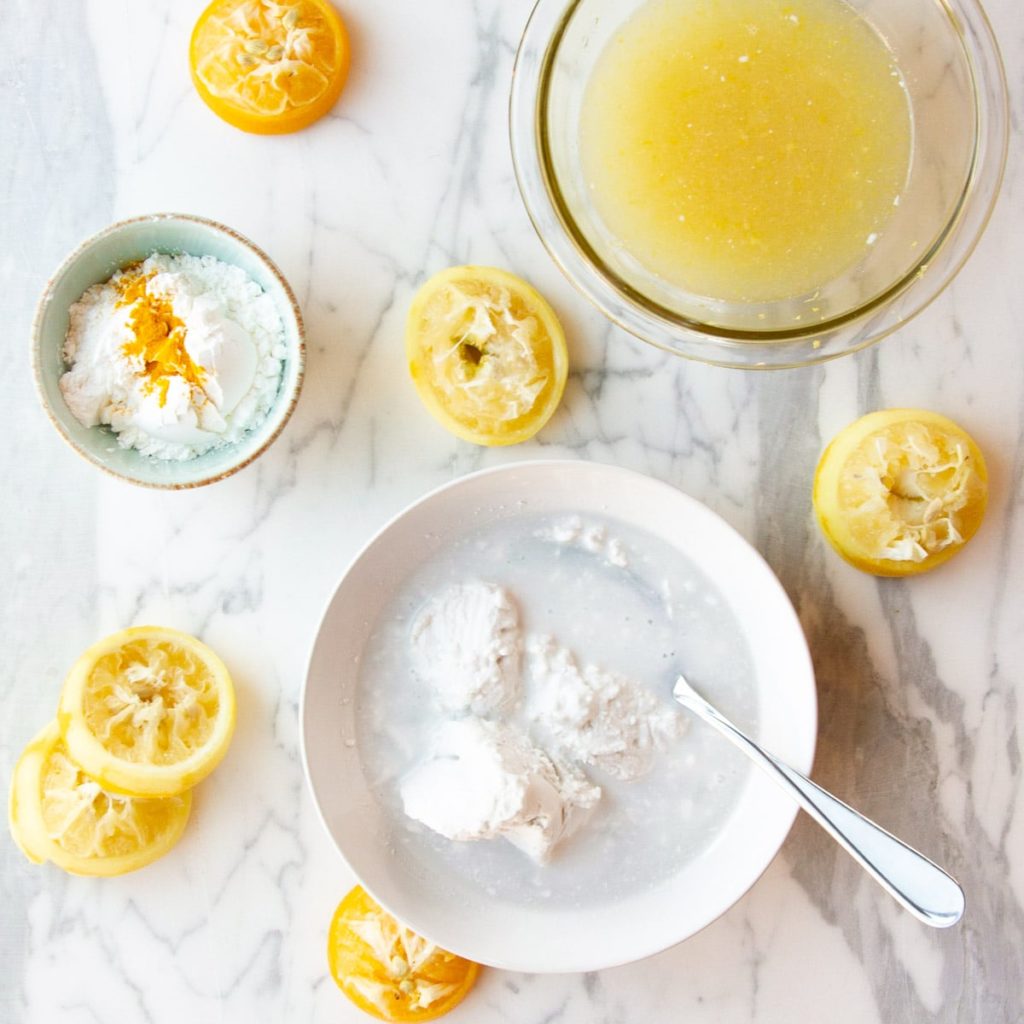 ingredients for eggless lemon bars