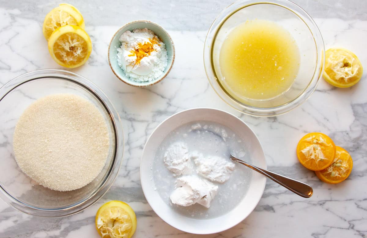 ingredients for lemon bars