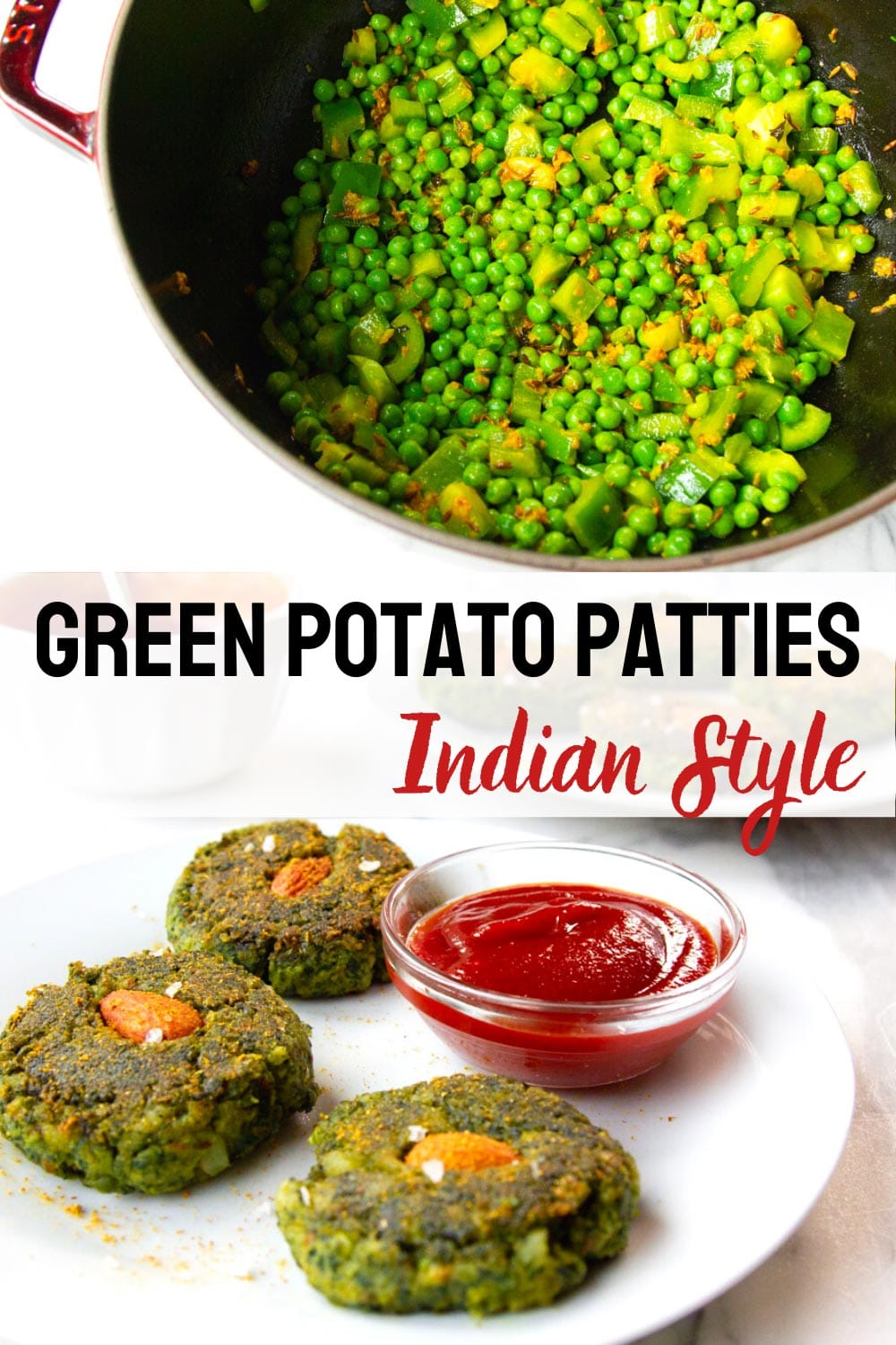 Potato Patties Filled With Greens (Hara Bhara Kabab)