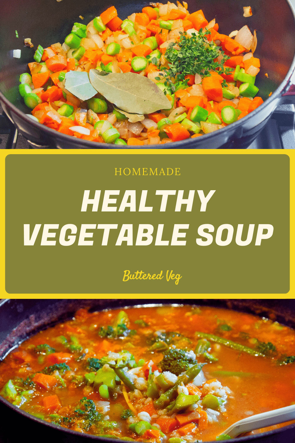 Homemade Vegetable Soup with Canned Soup Flavor