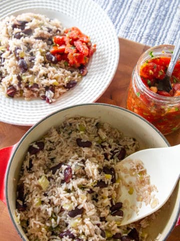 rice and beans in one pot