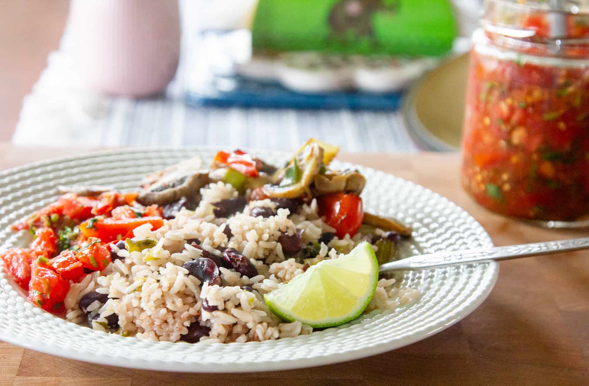 Easy Rice and Beans (One Pot) Vegetarian Recipes for Mindful Cooking