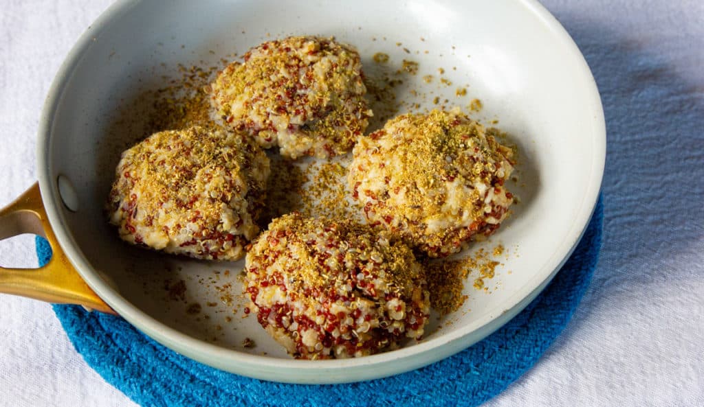 Quinoa Oats Croquettes with sweet spices.