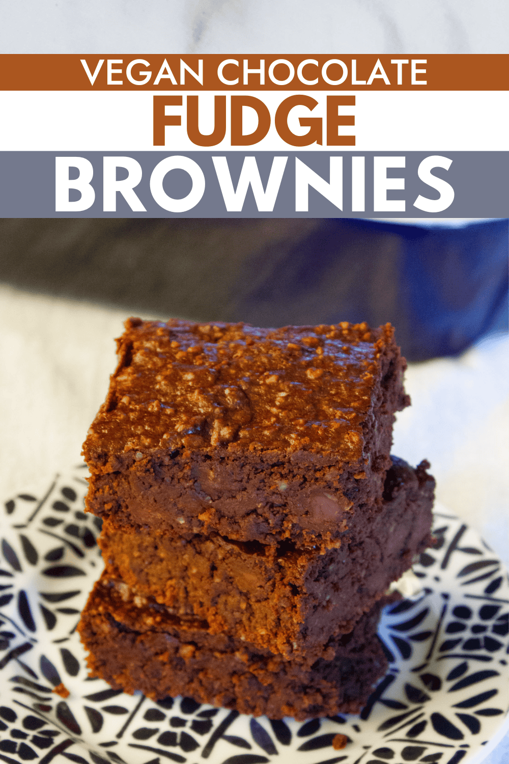 Vegan Chocolate Fudge Brownies (with Pumpkin)