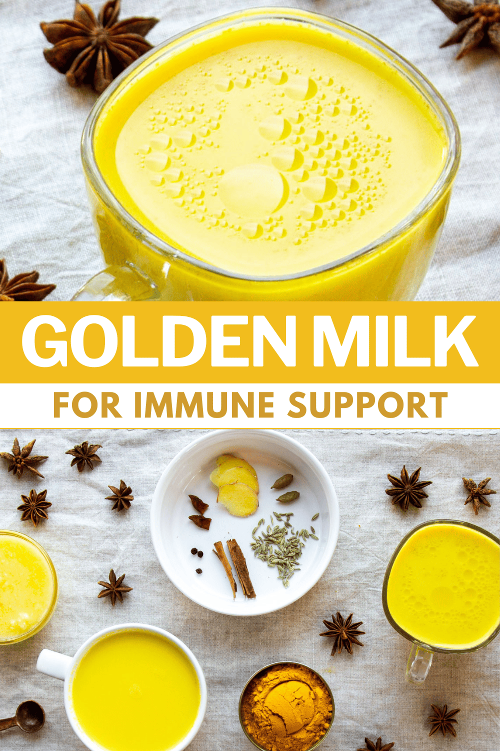Golden Milk Recipe for Immune Support