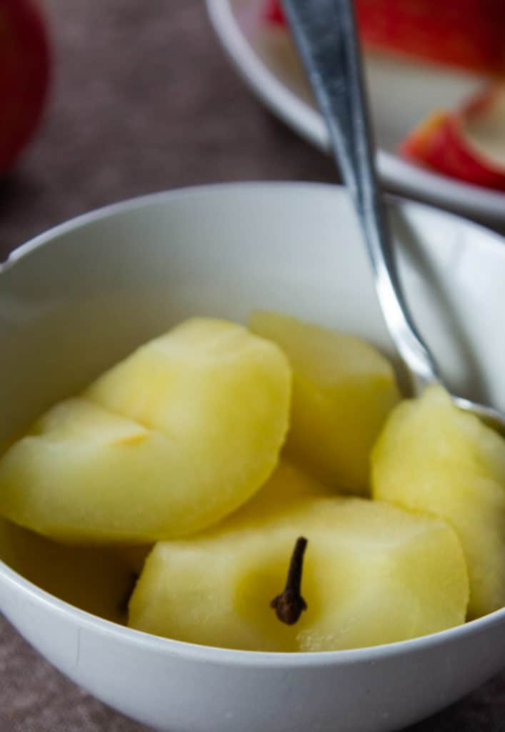 cooked apple or pear