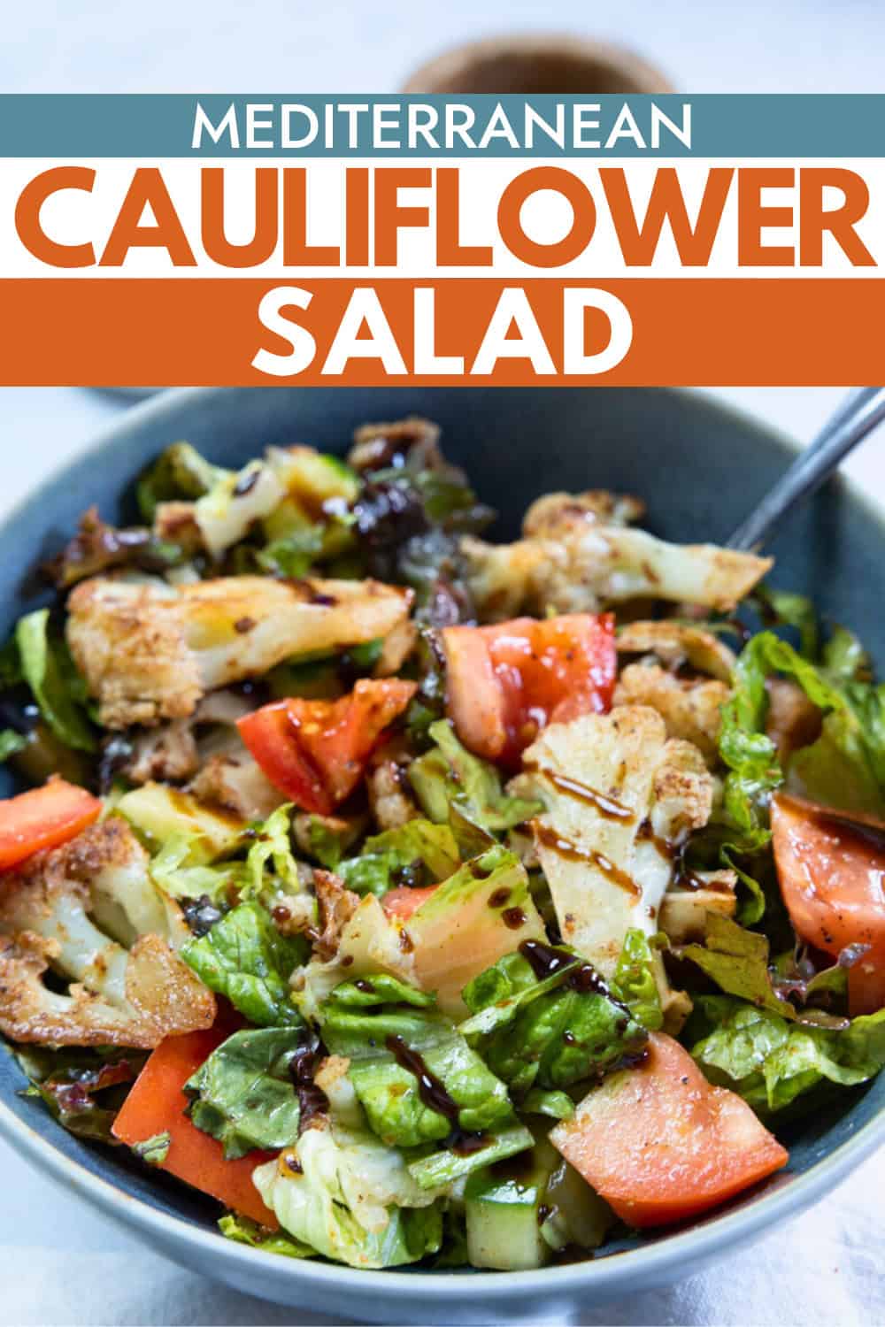 Easy Mediterranean Salad with Spiced Cauliflower and Greens