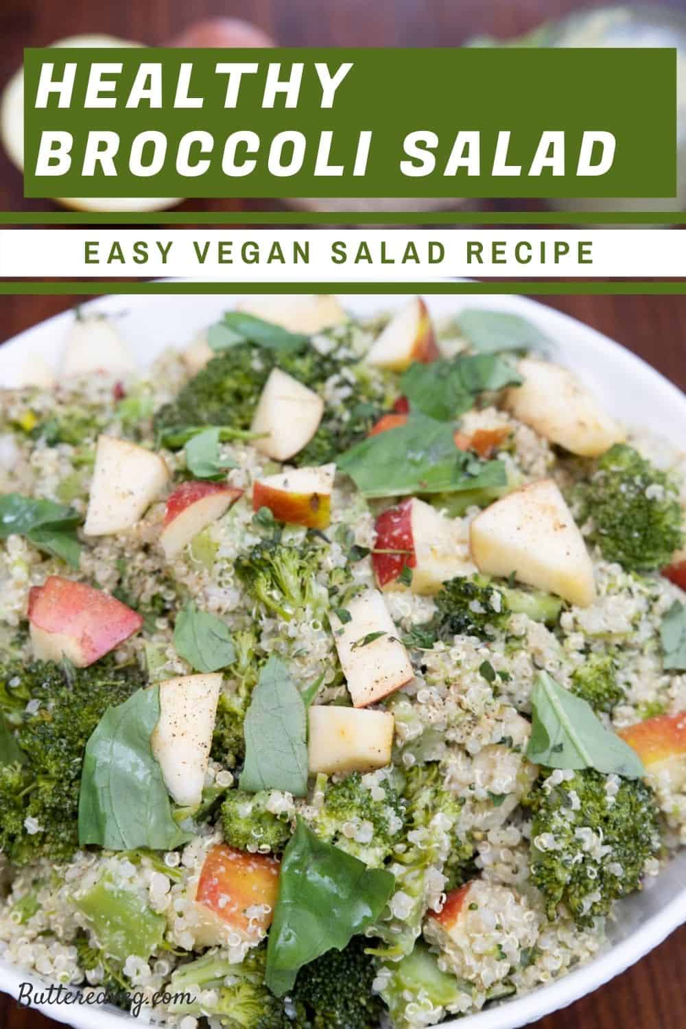 Healthy Broccoli Salad with Seed Dressing (Vegan)