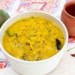 Curried lentil with green mango