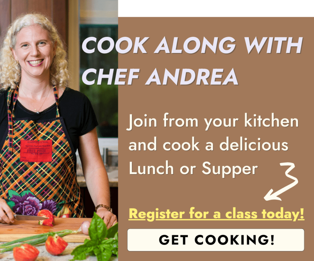 Cooking Class Ad Andrea Hayley-Sankaran