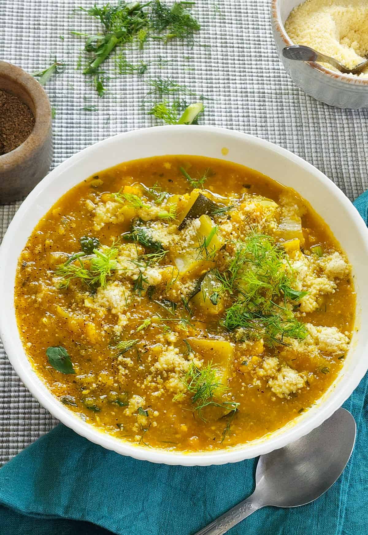 Zucchini Soup with Cauliflower & Fennel Vegetarian Recipes for