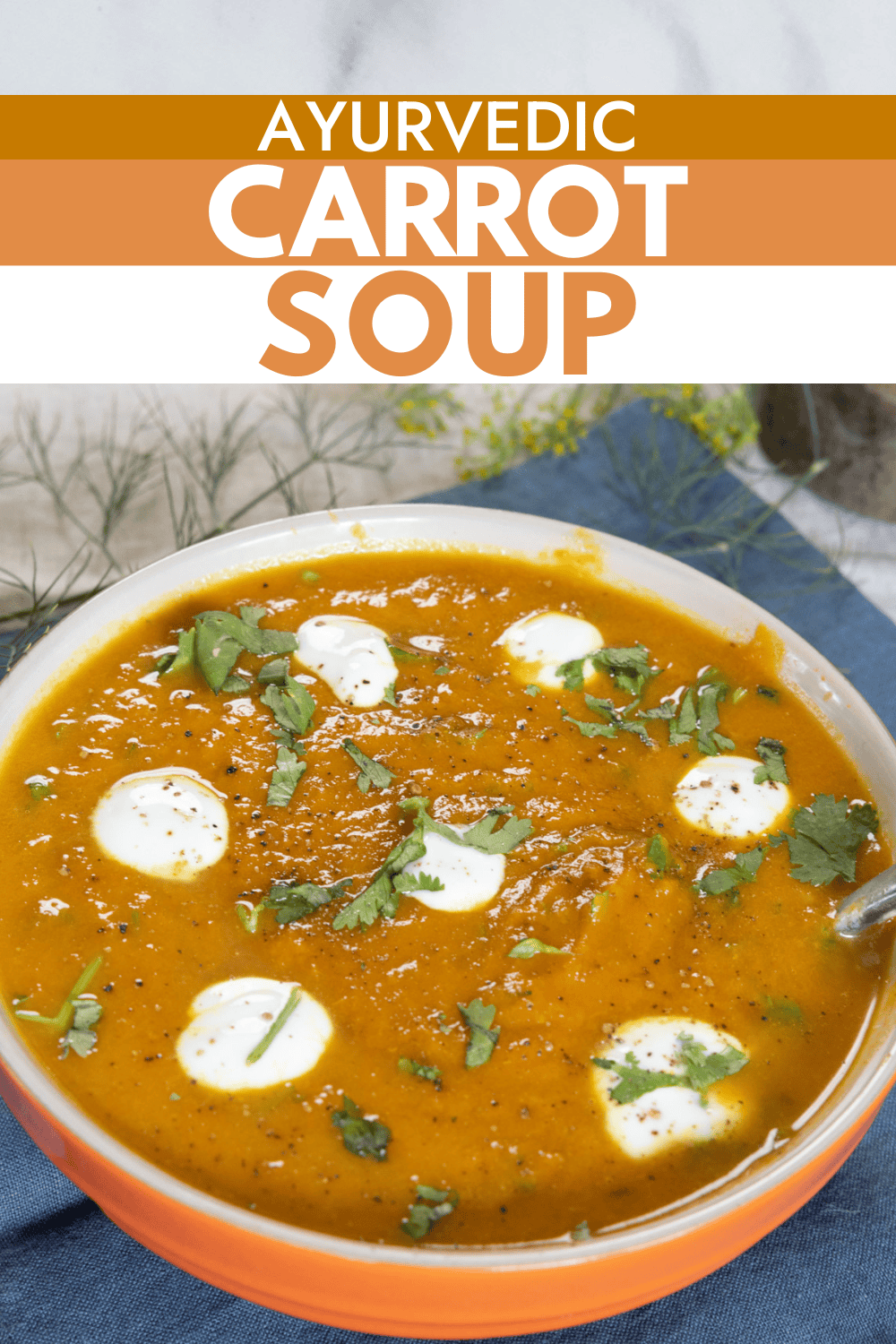 Ayurvedic Carrot Soup (Instant Pot)