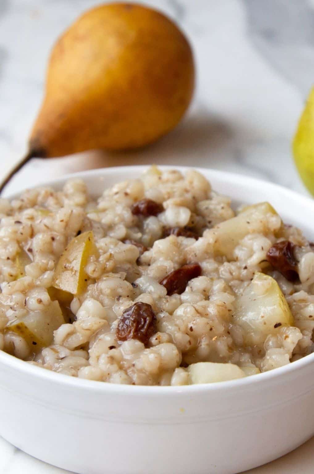 Barley Cereal with Pear Vegetarian Recipes for Mindful Cooking