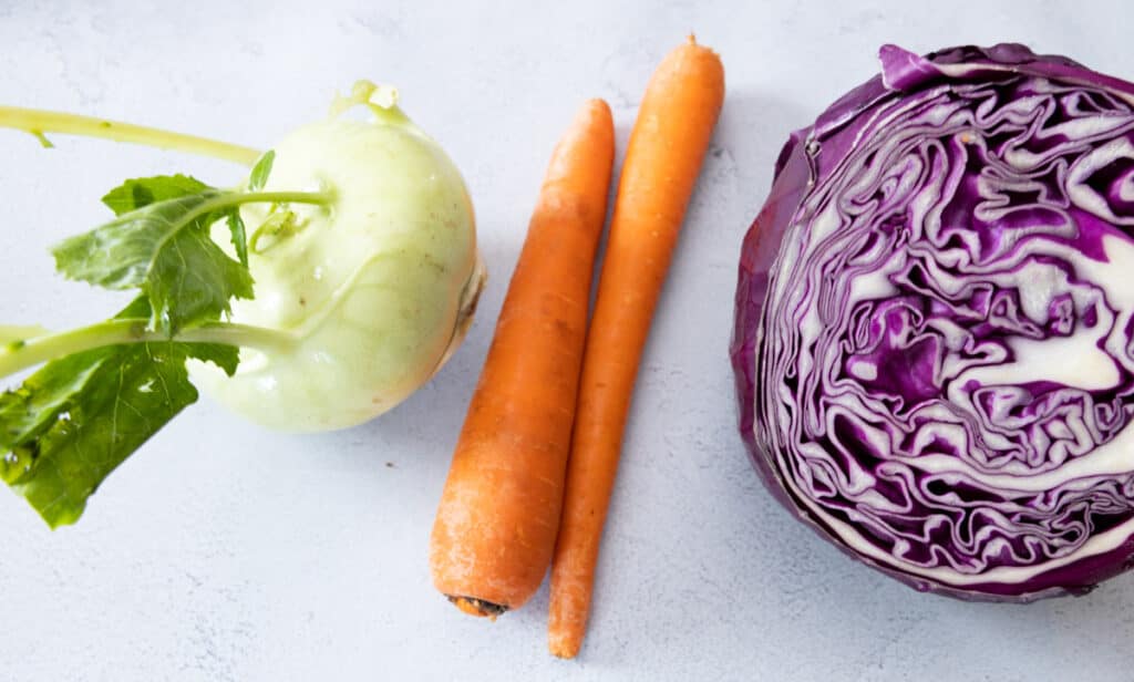 vegetables for cabbage salad
