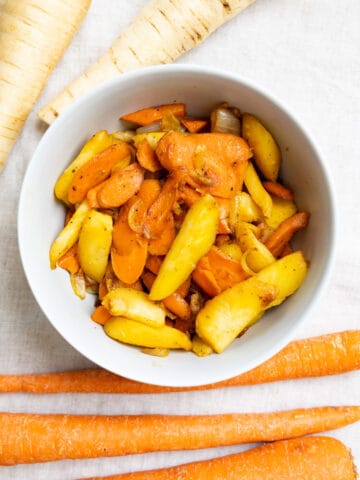 carrots and parsnip side dish