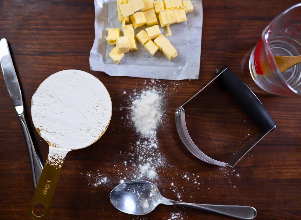 ingredients for homemade crust