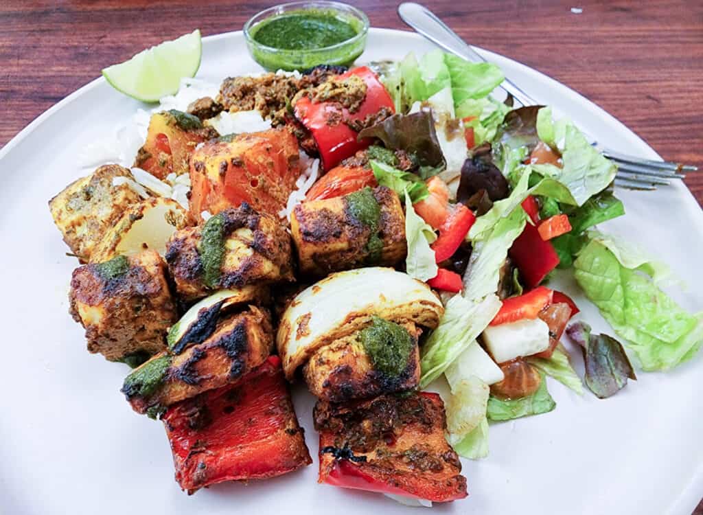 Paneer Tikka with Roasted Vegetables & Cashew Sauce main image 1