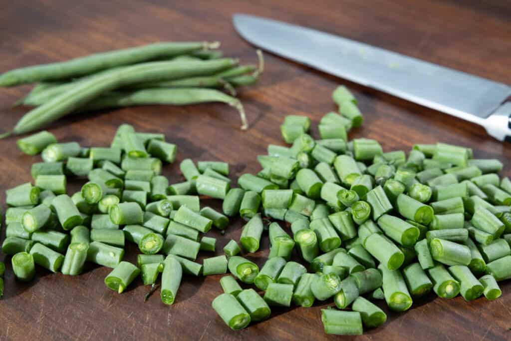 chopped green beans 