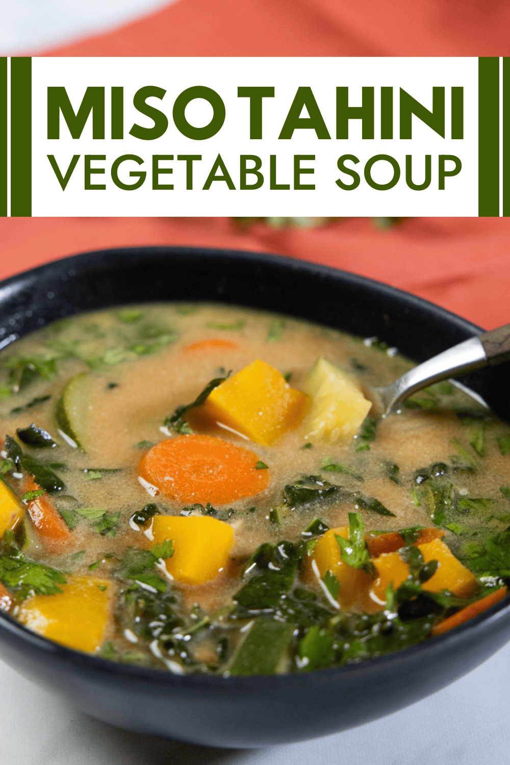 Miso Tahini Vegetable Soup