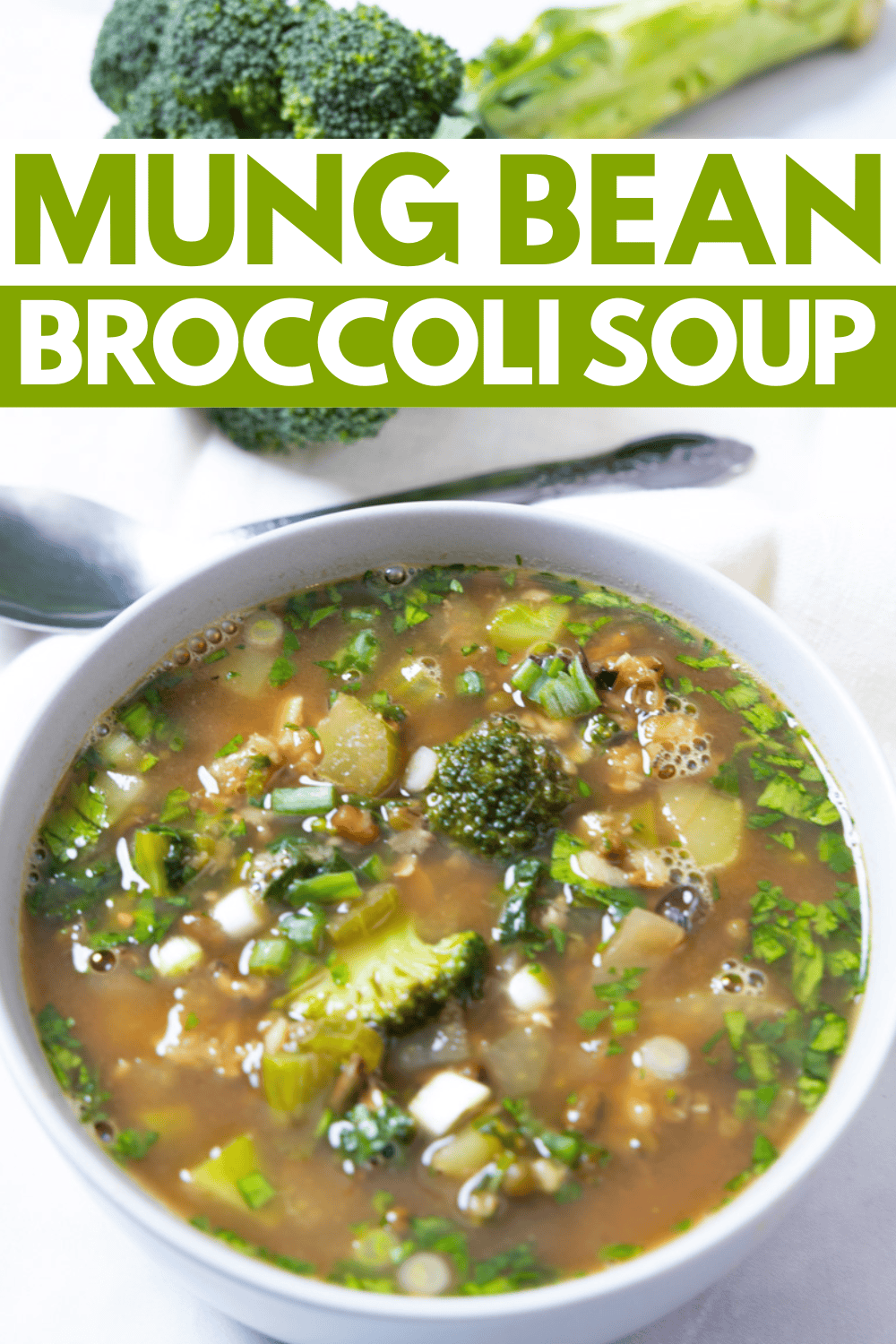 Mung Bean Broccoli Soup & Protein for Supper