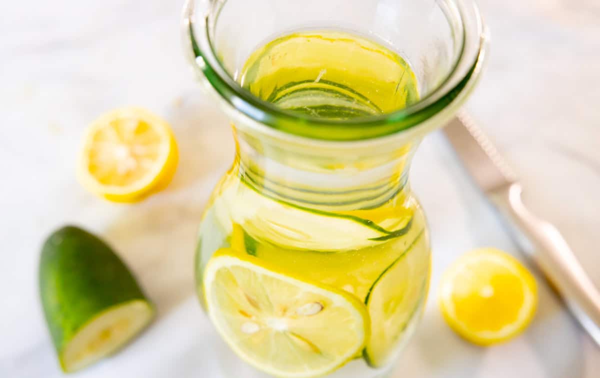 cucumber and lemon water
