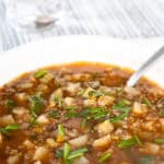 Summer Lentil Soup with Quinoa