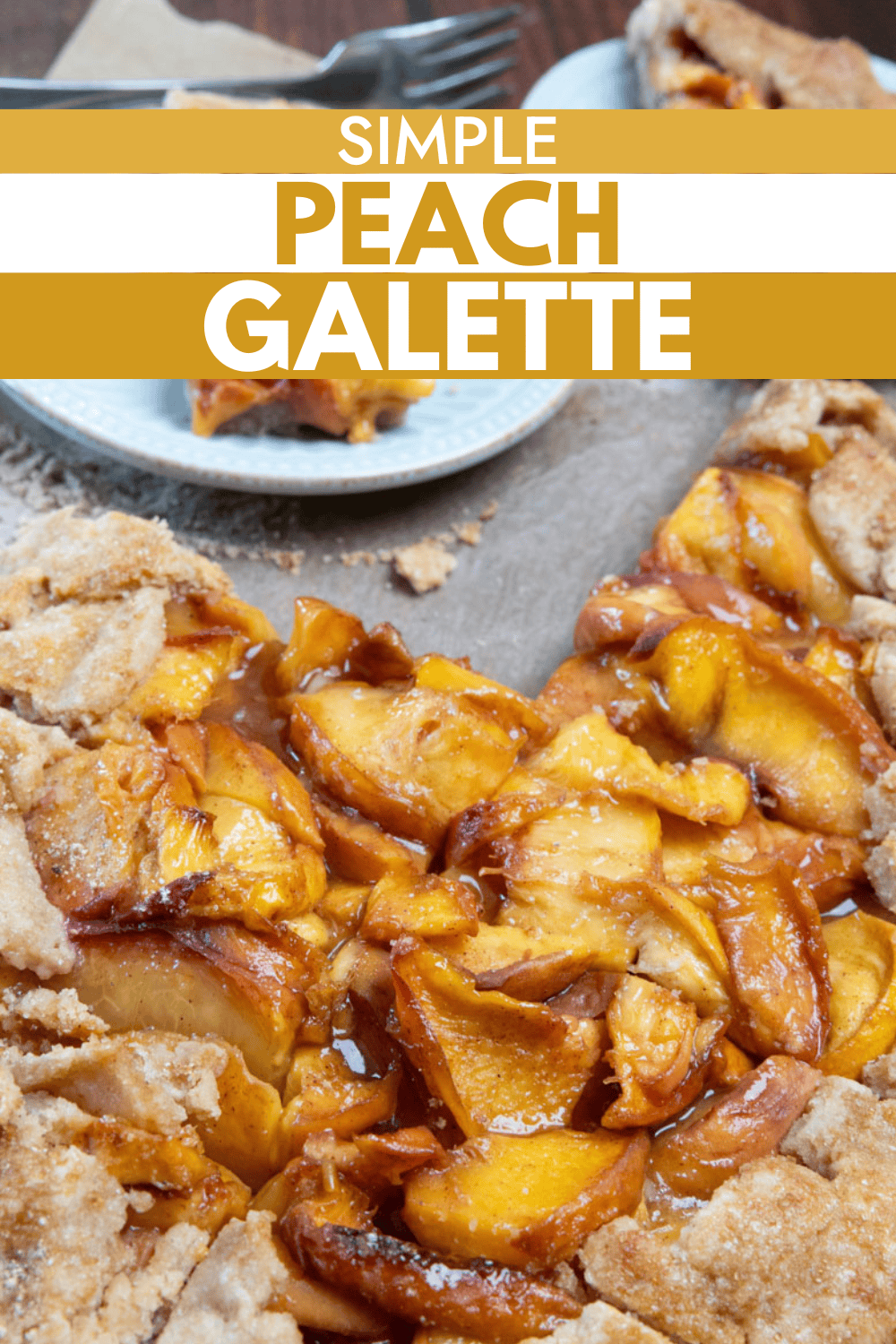 Simple Peach Galette