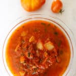 Fresh Tomato Sauce with Fennel & Tarragon (or Soup)