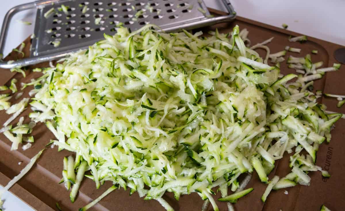 shredded zucchini
